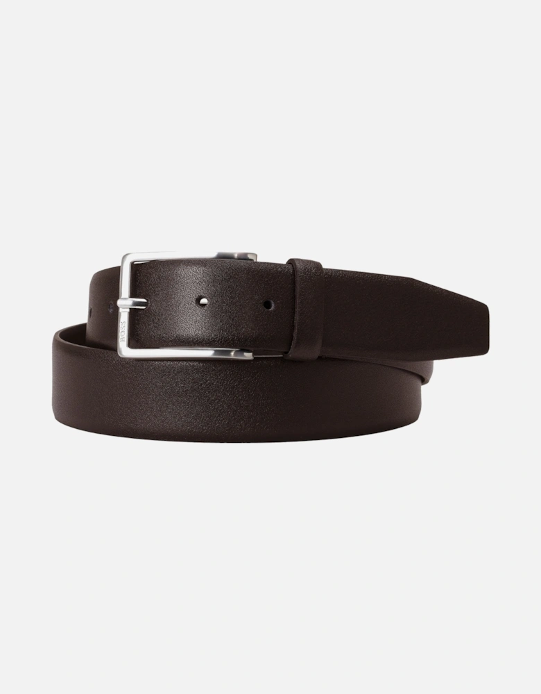 Boss Black Erman-l_sz35 Leather Belt Dark Brown