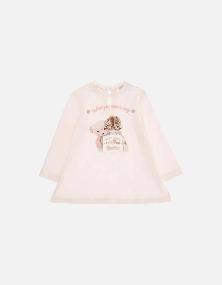 Baby Girls Pink Bear T-Shirt