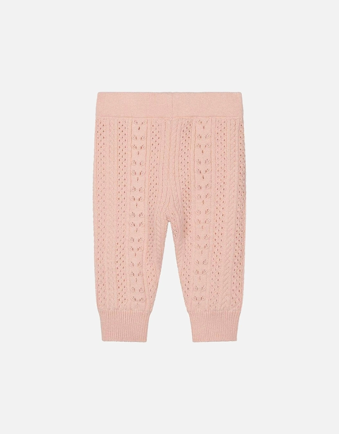 Baby Girls Pink  Knitted Trousers