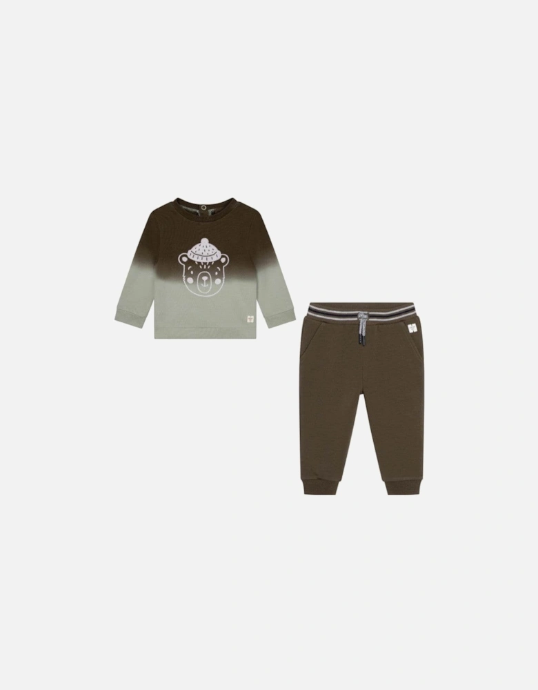 Baby Boys Khaki T-Shirt & Joggers