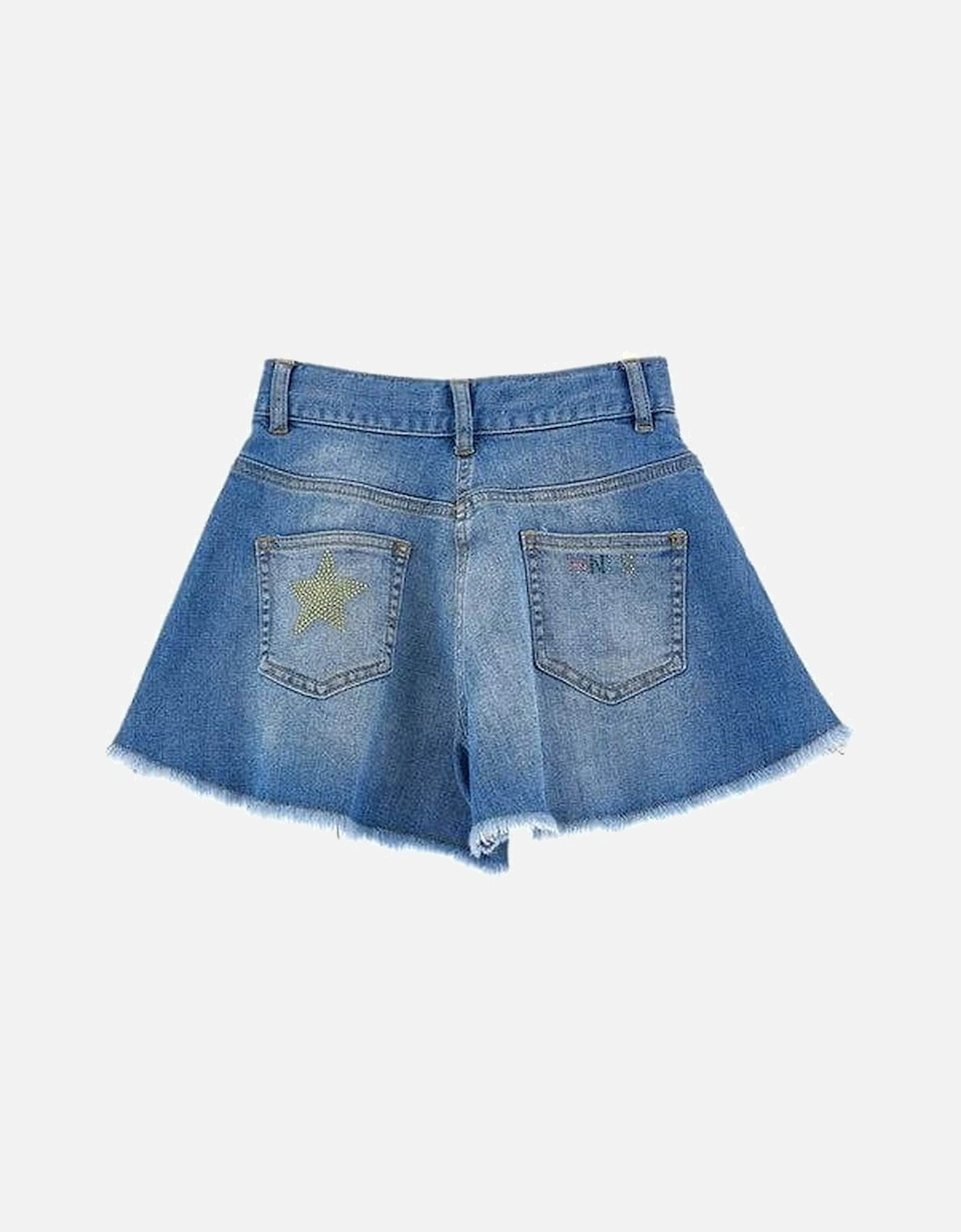 Girls Denim Star Shorts