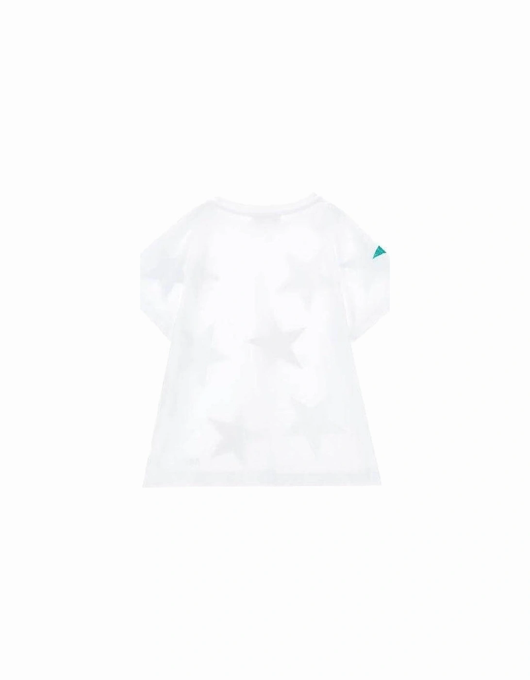 Girls White Star T-shirt