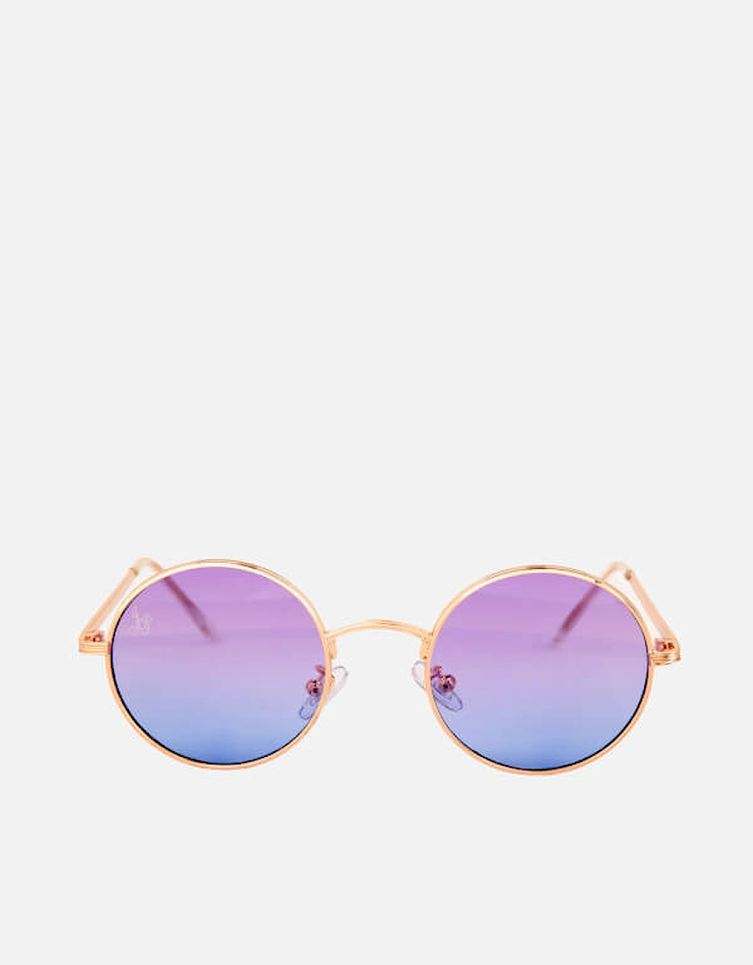 Round Gradient Sunglasses - Purple/Blue, 2 of 1