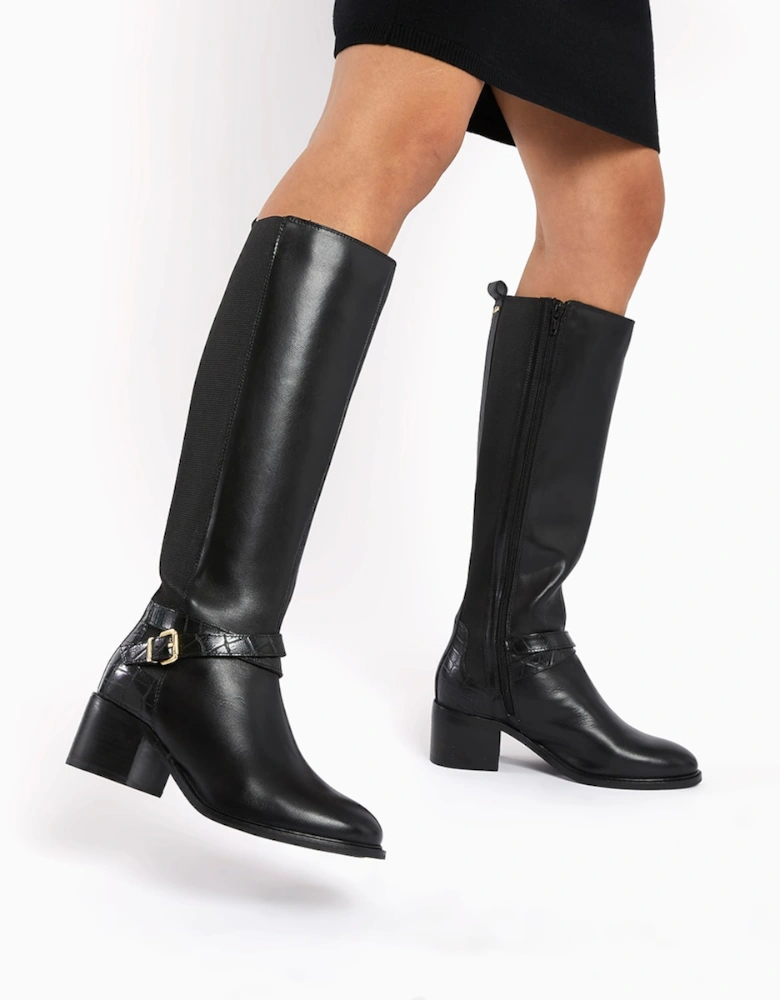 Ladies Tildings - Ankle-Strap Knee-High Boots