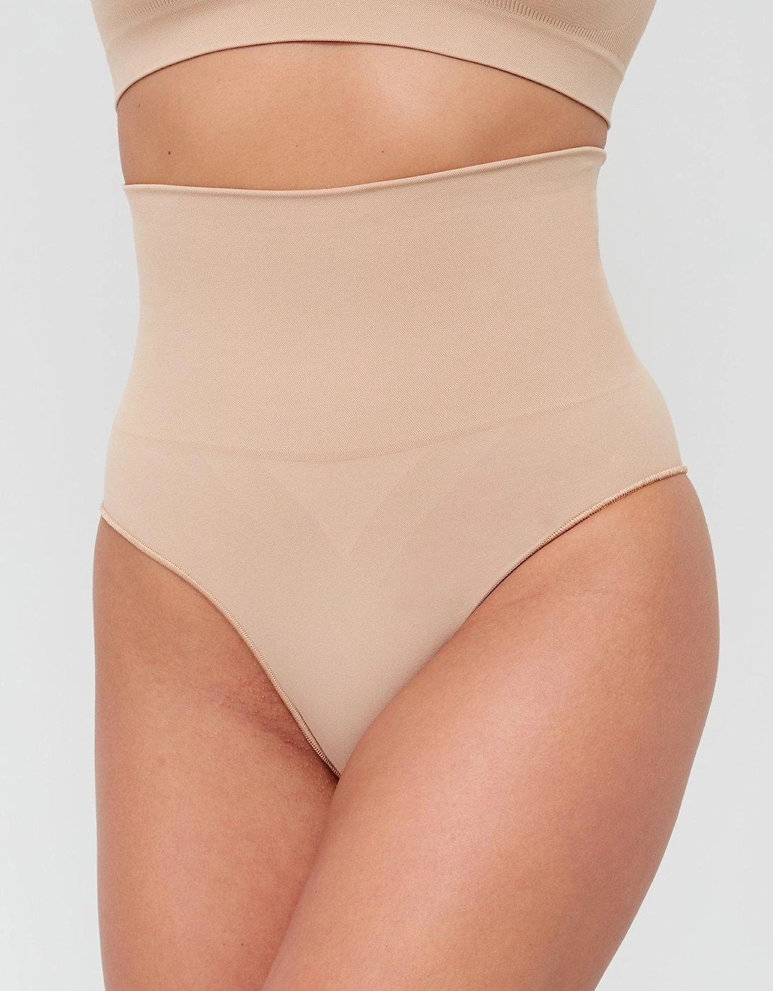 Shape Enhancing Seamless High Waist Brief - Beige, 3 of 2