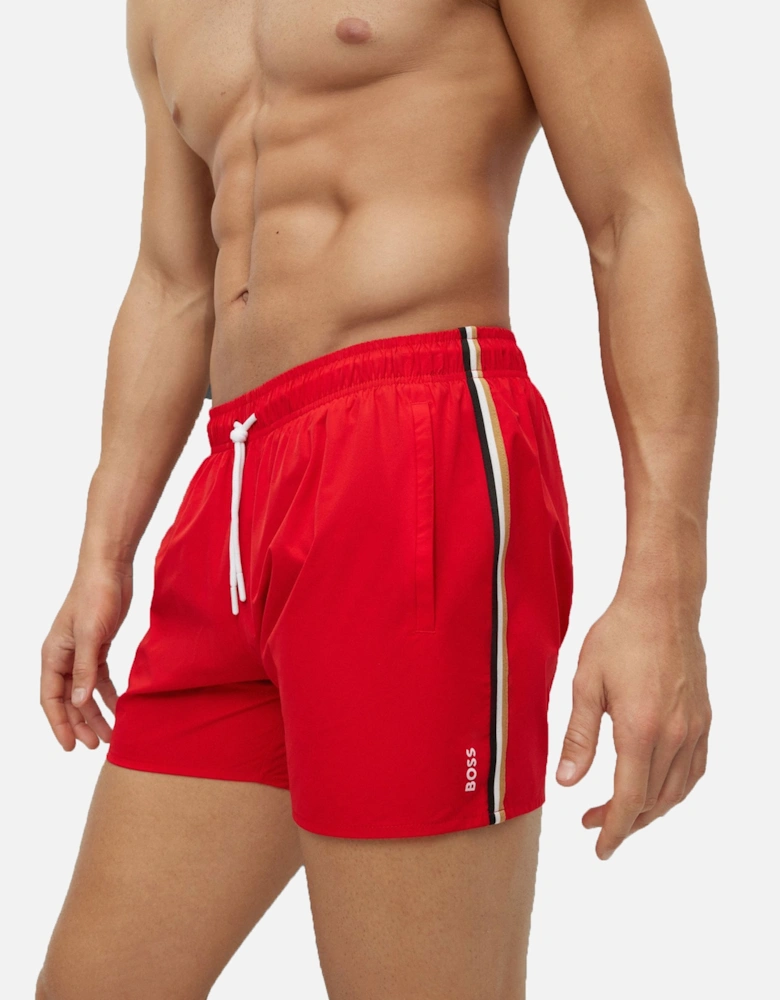 Boss Black Iconic Swim Short Bright Red