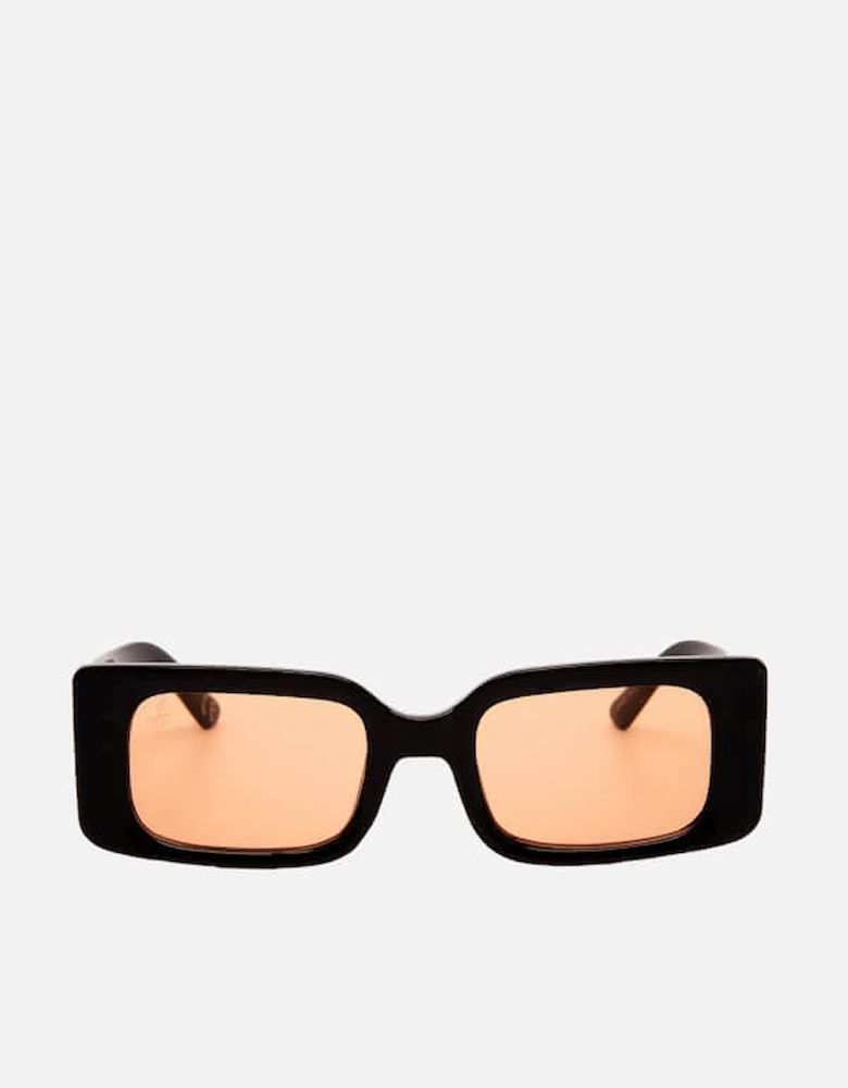 Rectangle-Frame Acetate Sunglasses