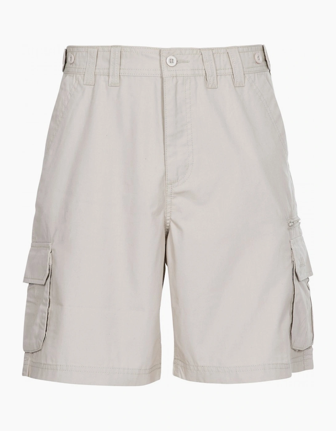 Trespass Men's Tan Gally Water Repellent Hiking Cargo Shorts - Size: 35/34/32