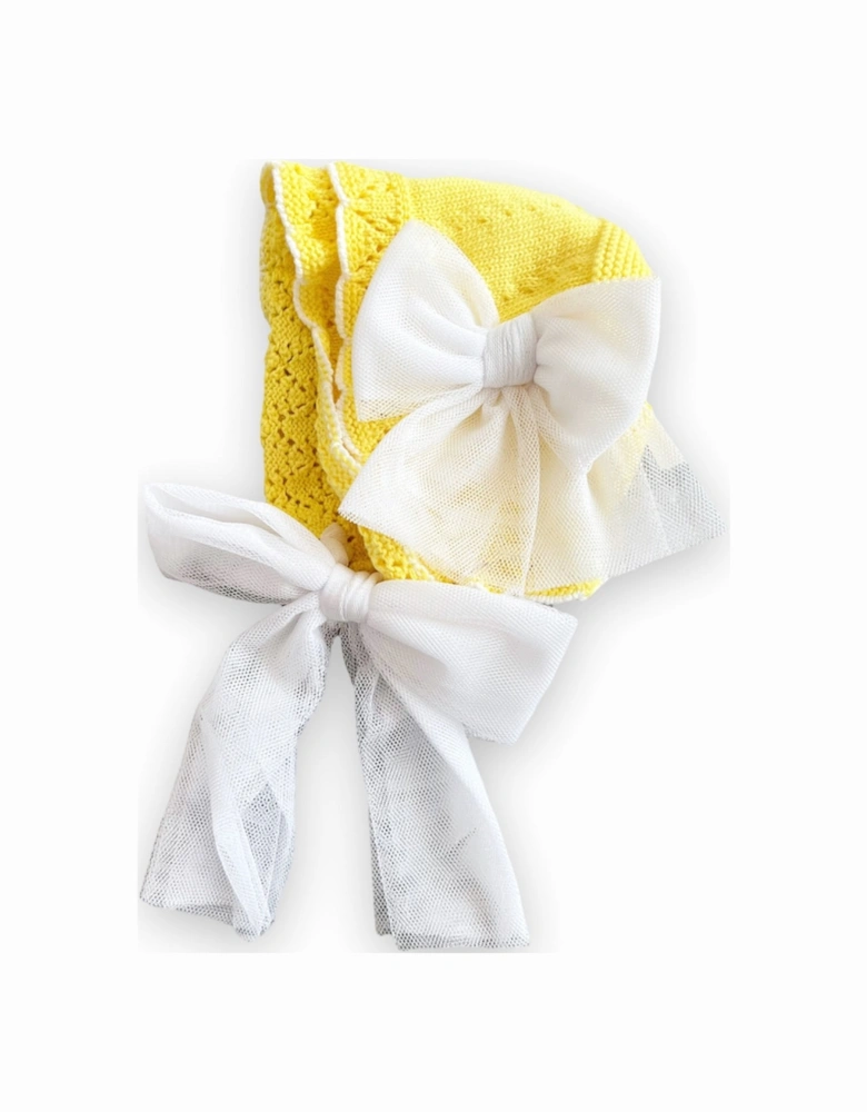 Lemon Knit Bonnet