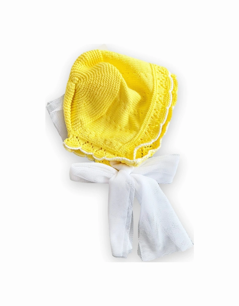 Lemon Knit Bonnet