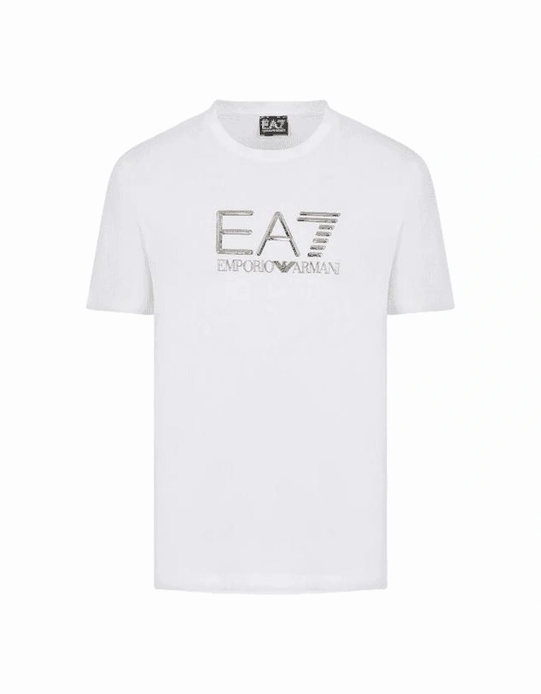 Cotton Lux Raised Logo White T-Shirt, 4 of 3