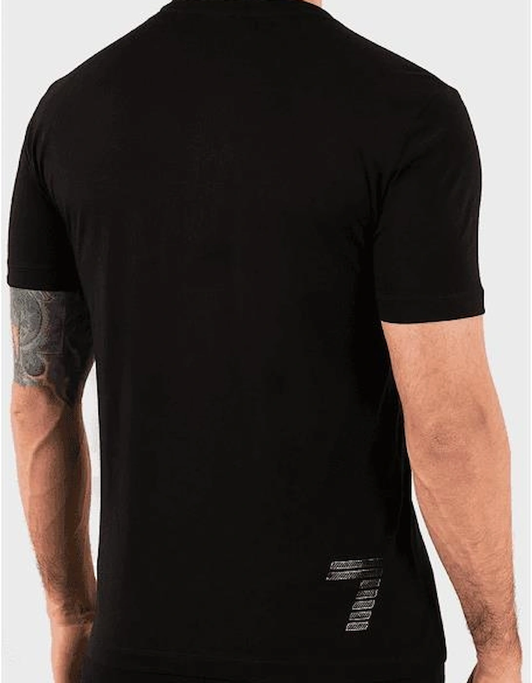 Cotton Lux Raised Logo Black T-Shirt