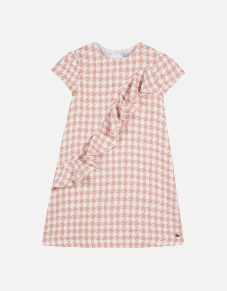 Girls Pink Gingham Dress