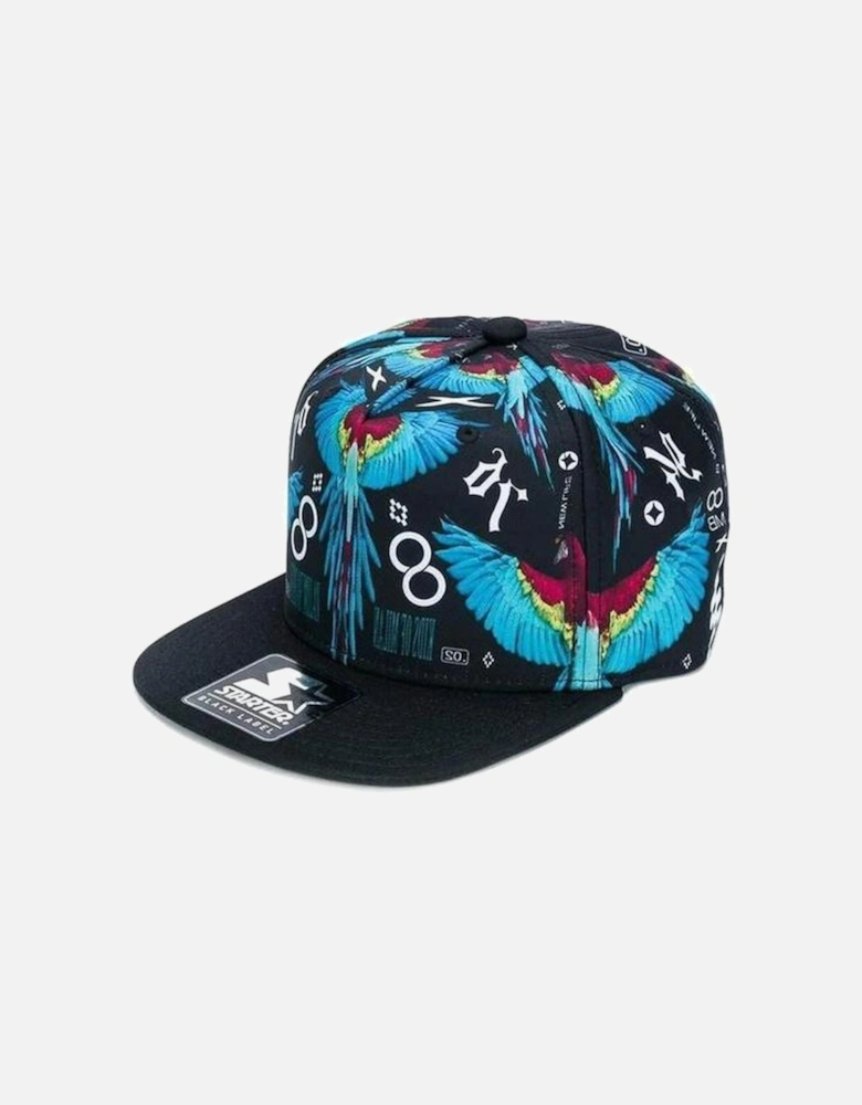 Boys Black All over Wings Cap