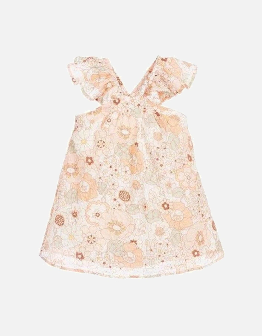 Girls Peach Mini-Me Dress, 2 of 1