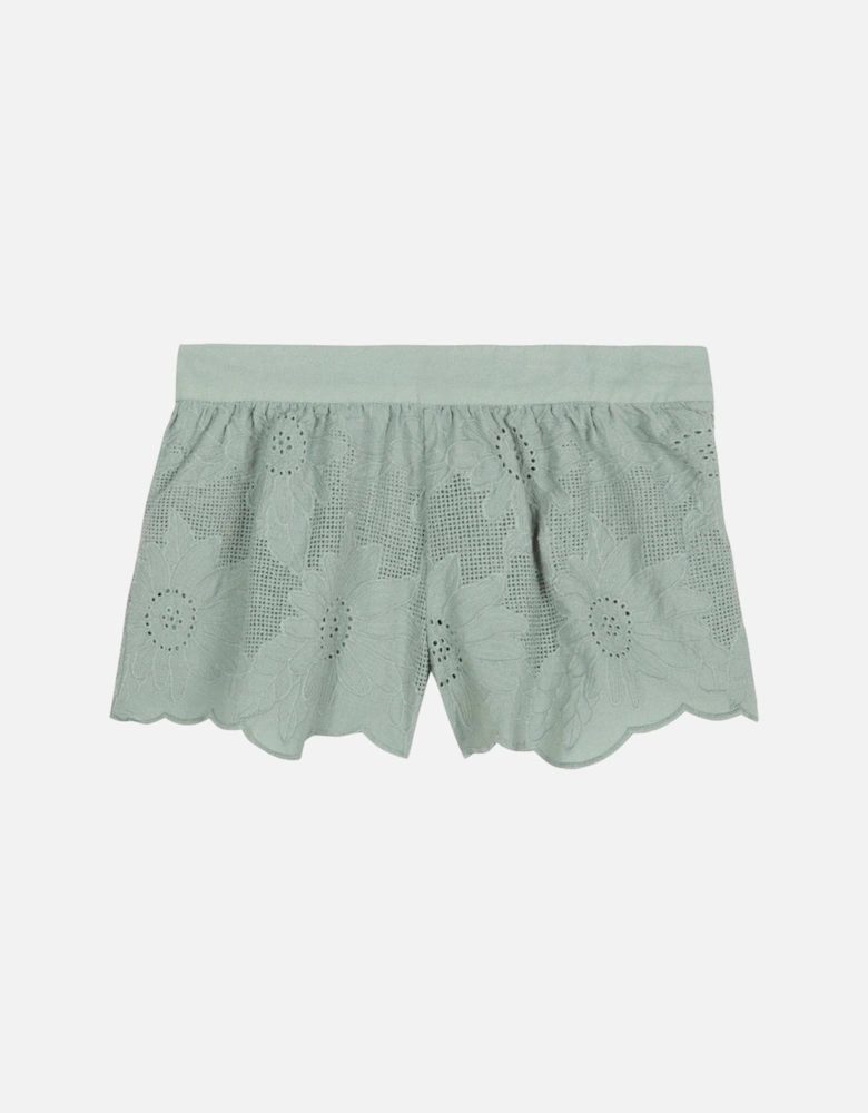 Girls Green Shorts