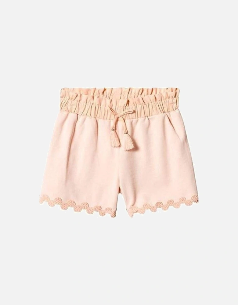 Girls Peach Shorts