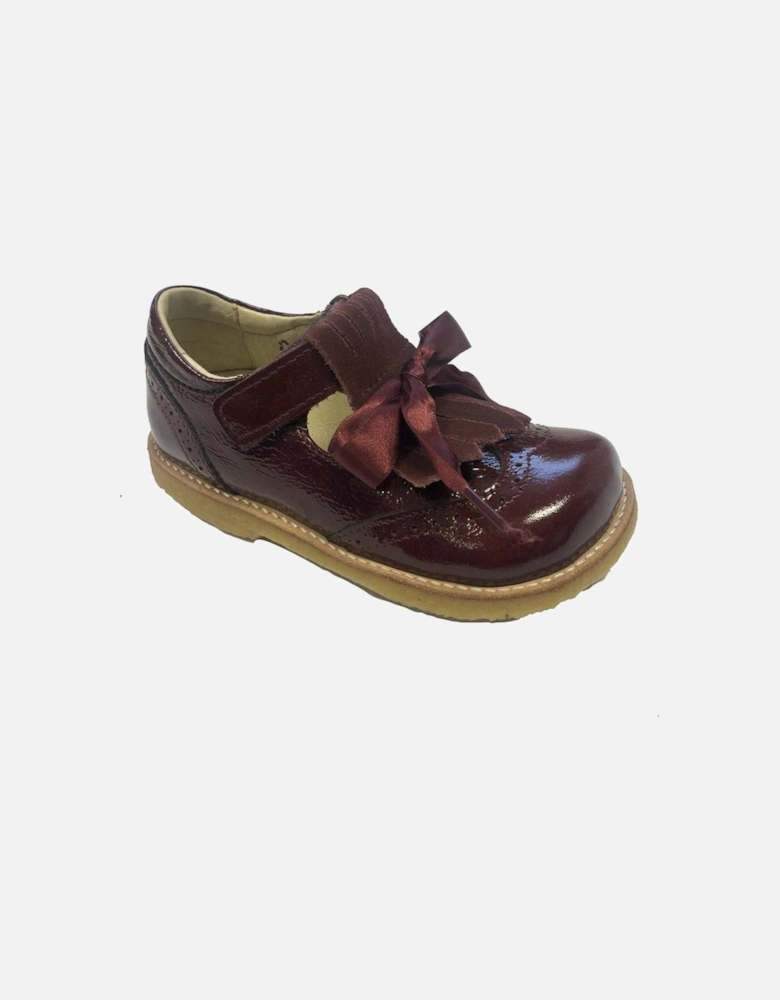 Burgundy Patent Leather Shoe