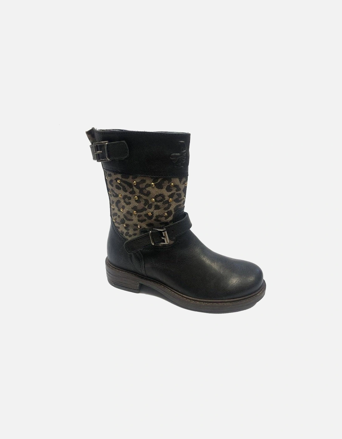 Leopard Print Military Boot, 2 of 1