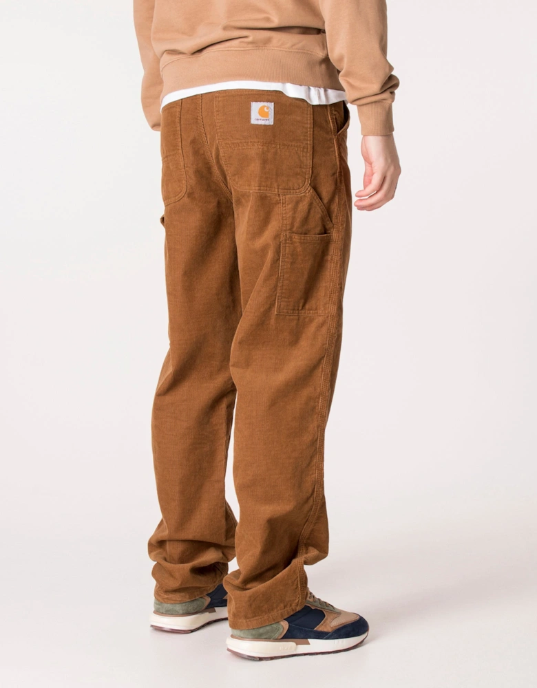 Relaxed Fit Corduroy Single Knee Pants
