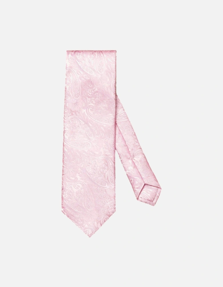 Jacquard Paisley Silk Tie 53 Pink