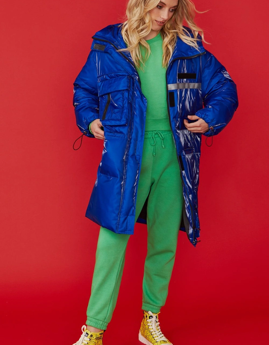 Blue Hooded Puffer Down Coat, 4 of 3