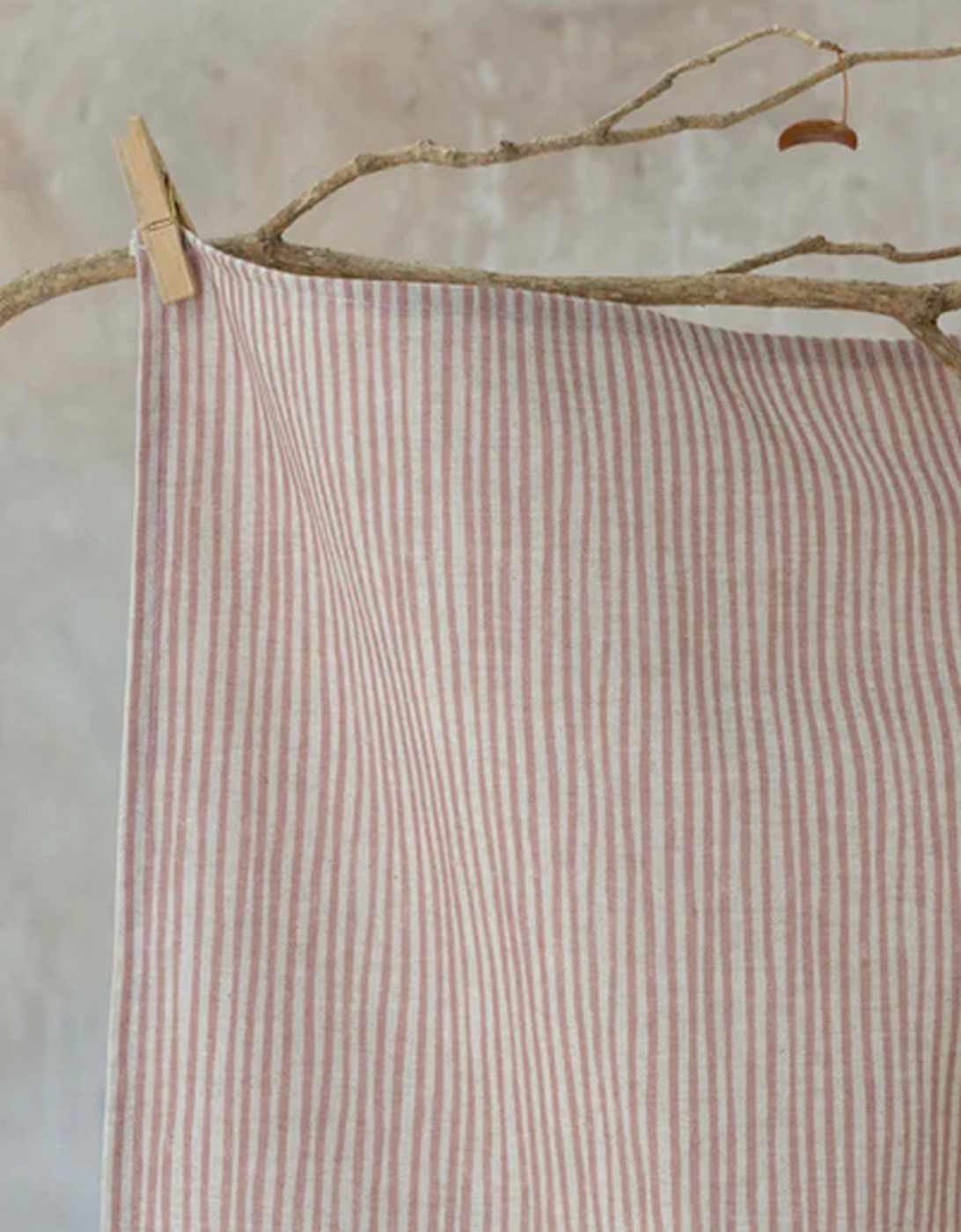 Pink Stripe Tea Towel