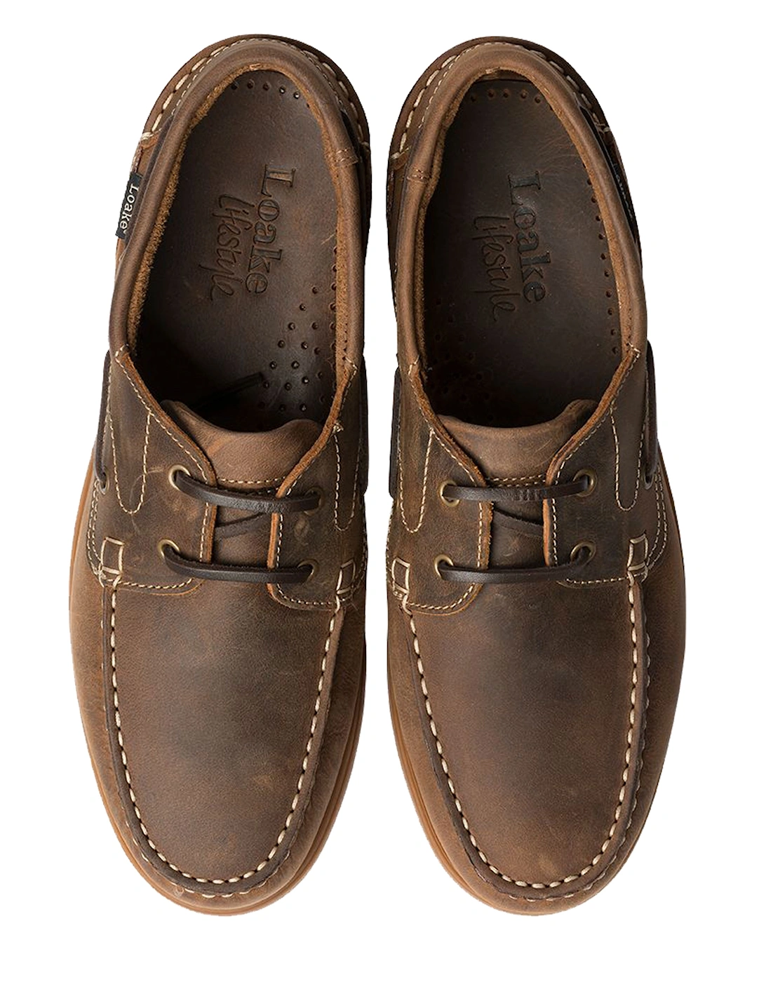 Lymington Boat Shoe Brown Oiled Nubuck