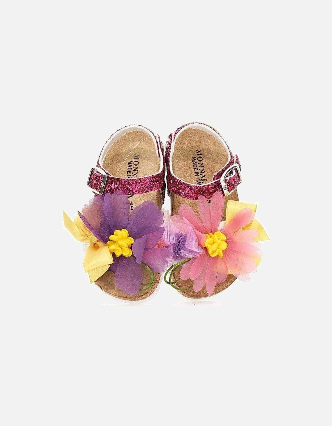 Girls Flower Glitter Sandal