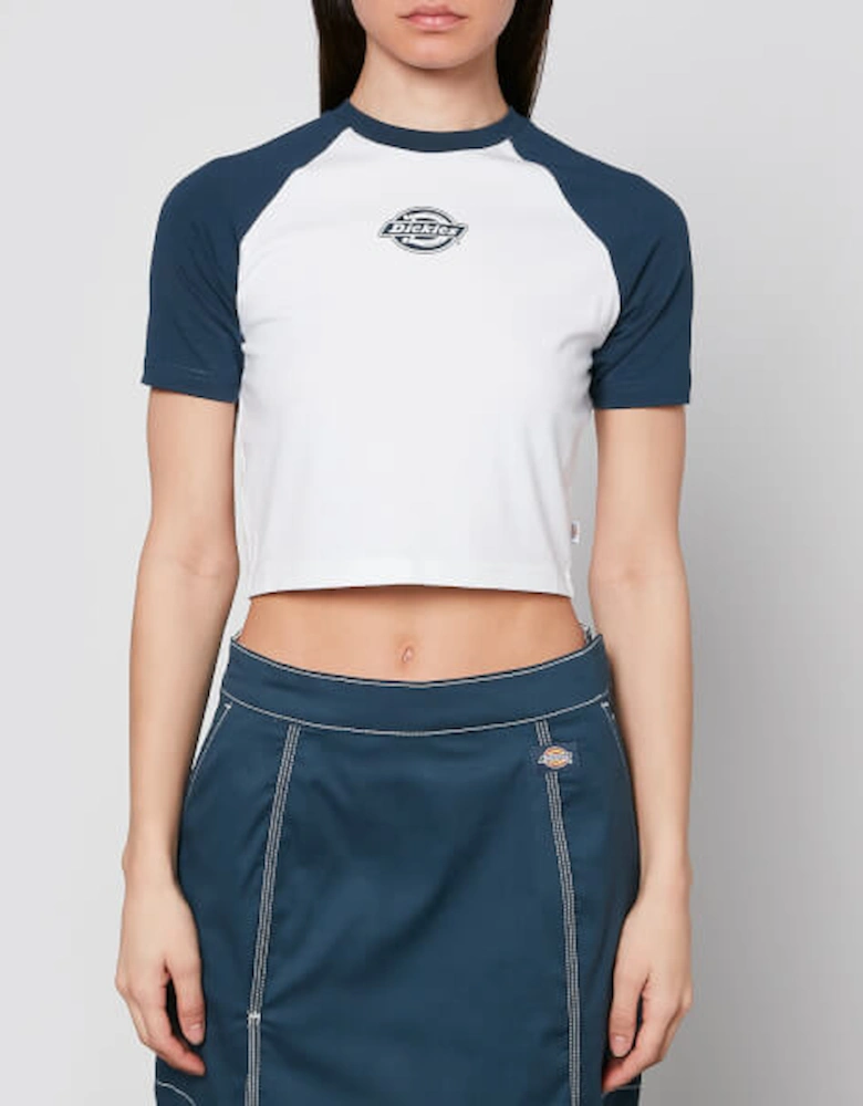 Sodaville Stretch-Cotton Jersey Cropped T-Shirt