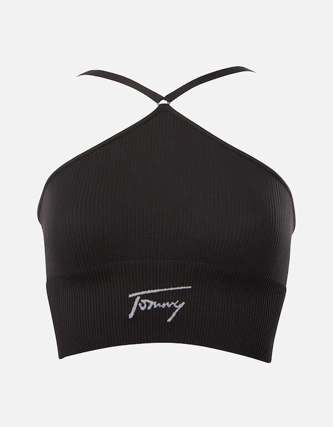 Logo Nylon-Blend Halter Neck Bralet, 2 of 1