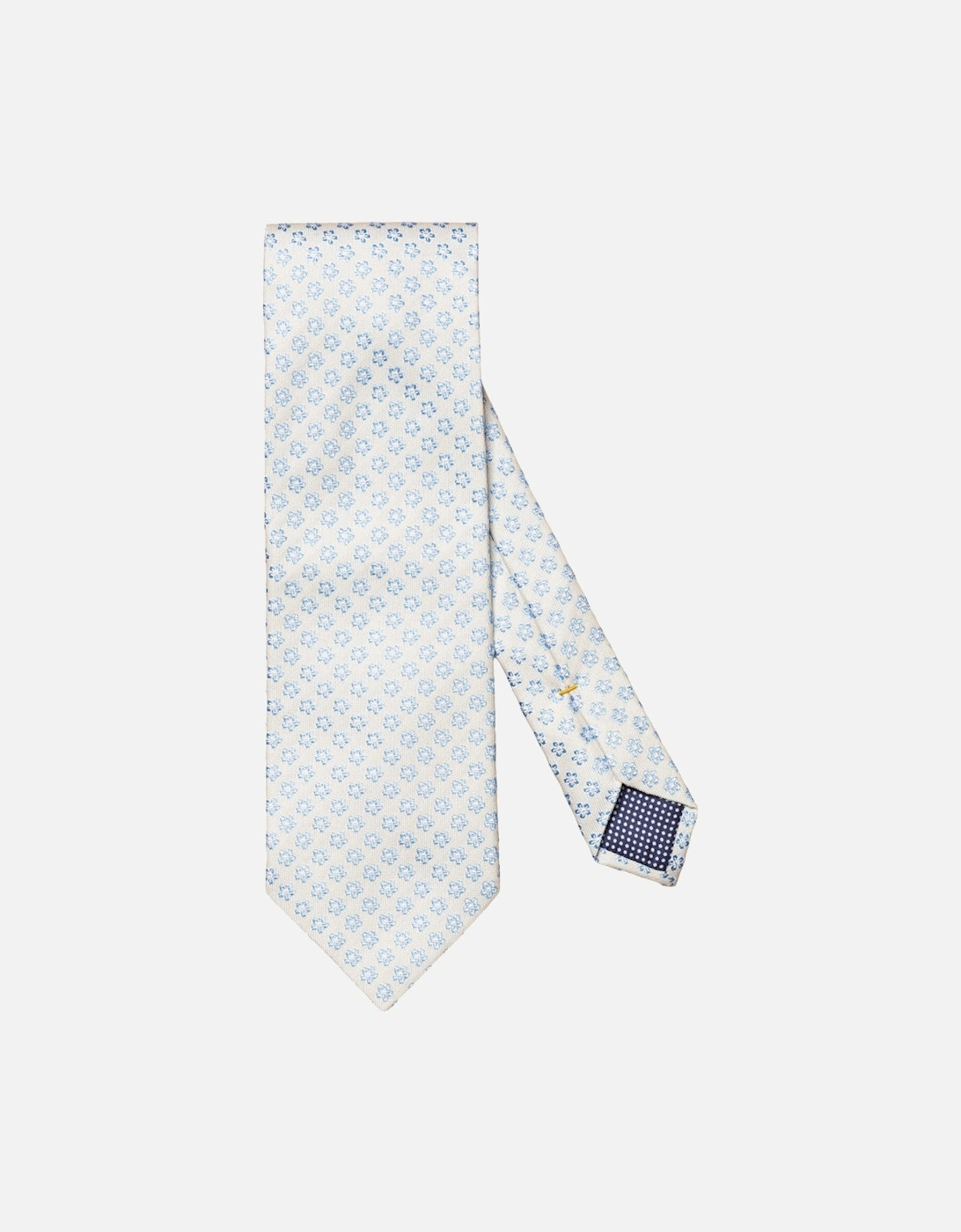 Floral Silk Cotton Tie 13 Grey, 3 of 2