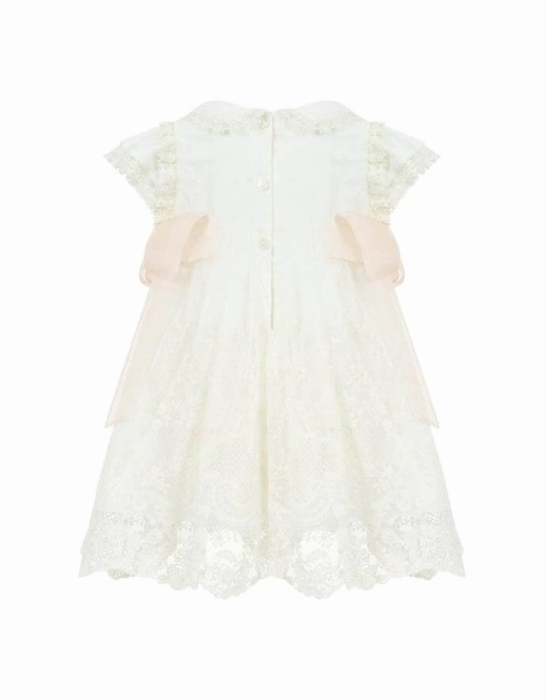 Girls Ivory Lace Dress