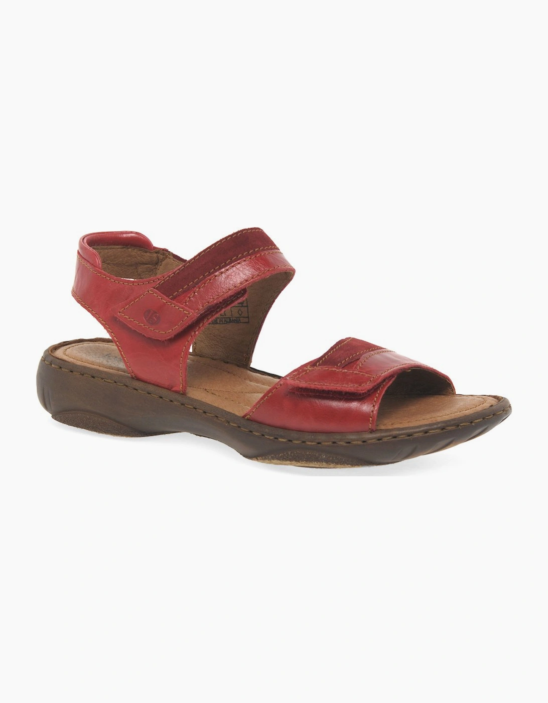 Josef Seibel Women's Debra 19 Womens Leather Sandals - Red - Size: 4