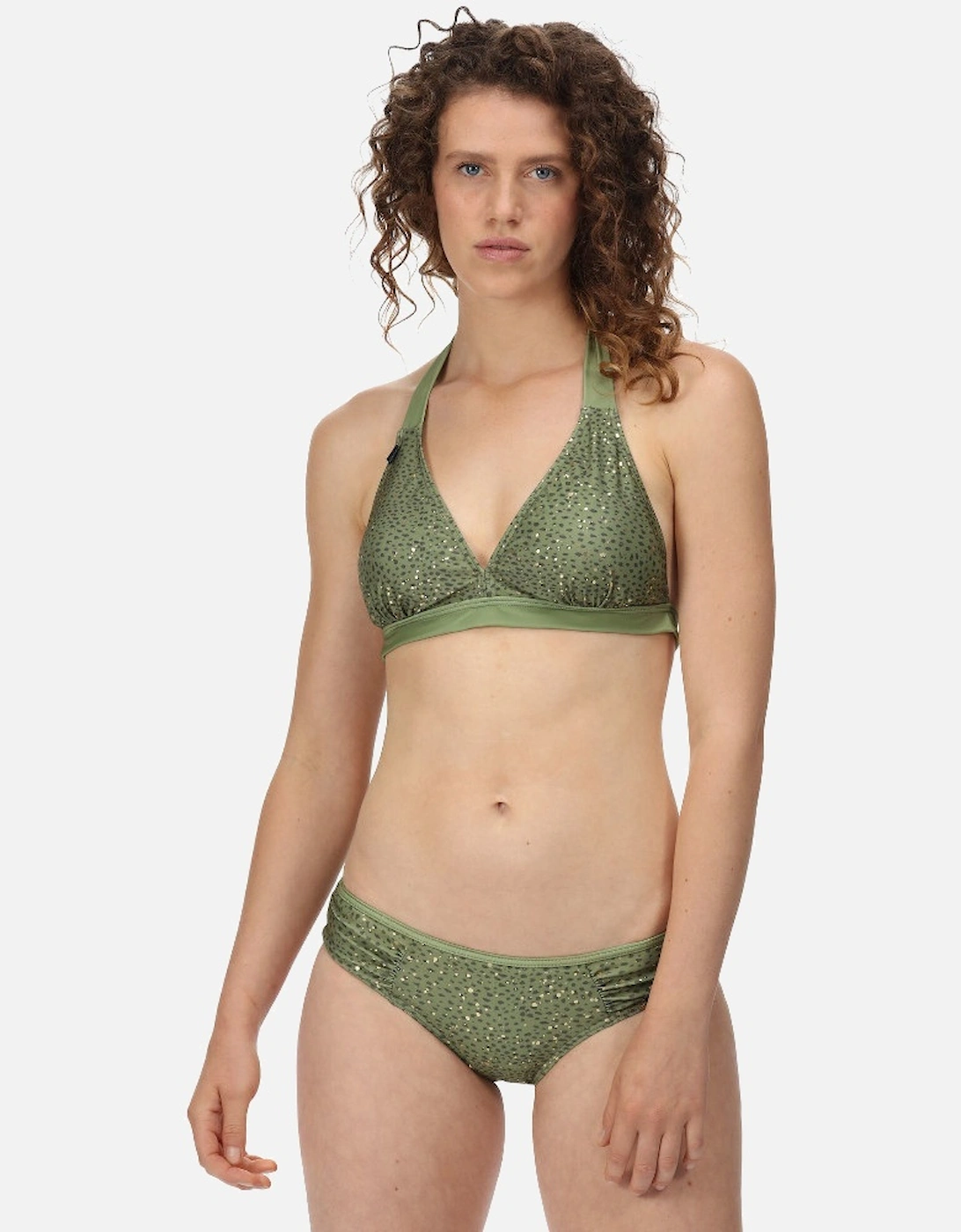 Womens Flavia Halter Neck Soft Bikini Top, 3 of 2