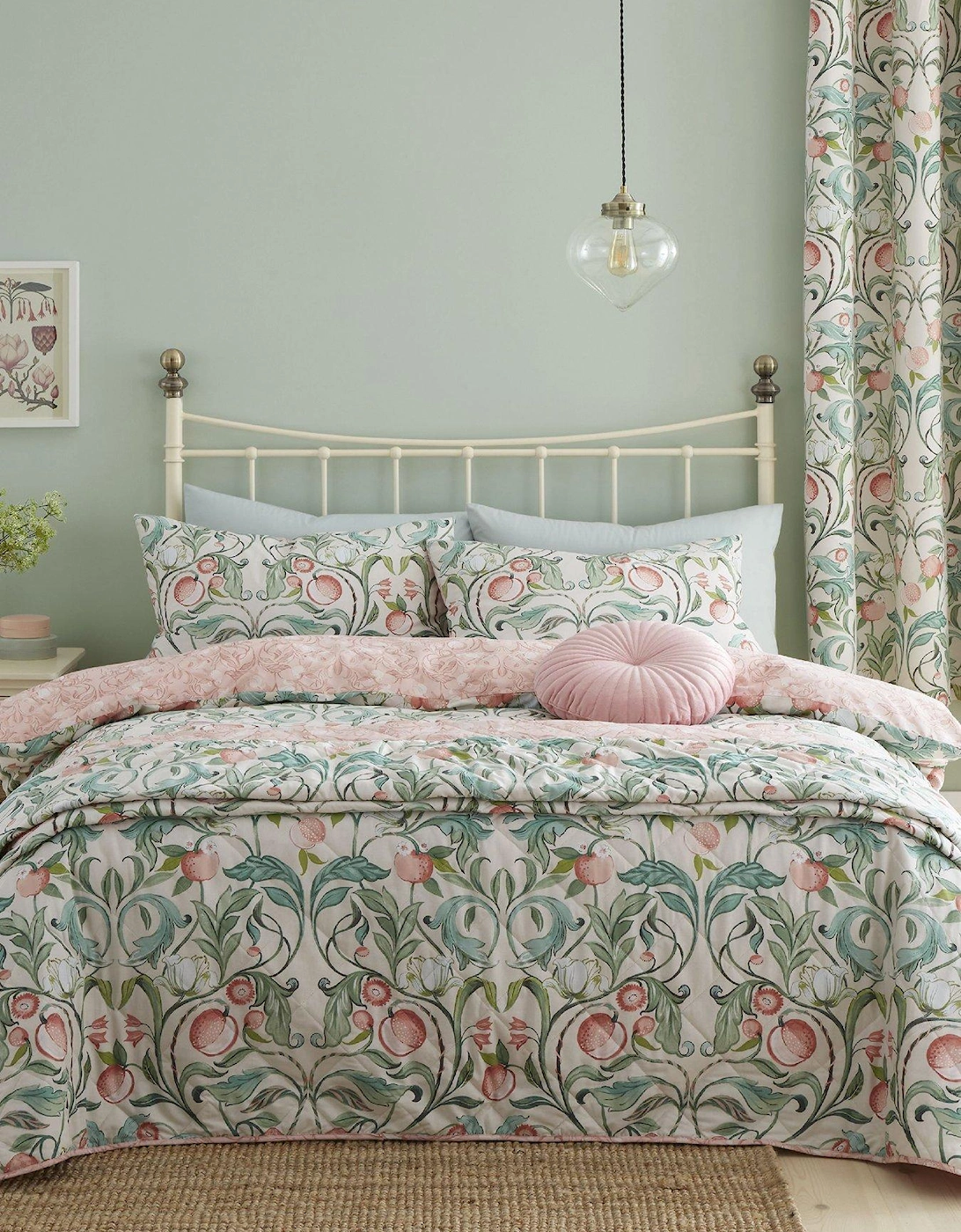 Clarence Floral Duvet Cover Set, 2 of 1