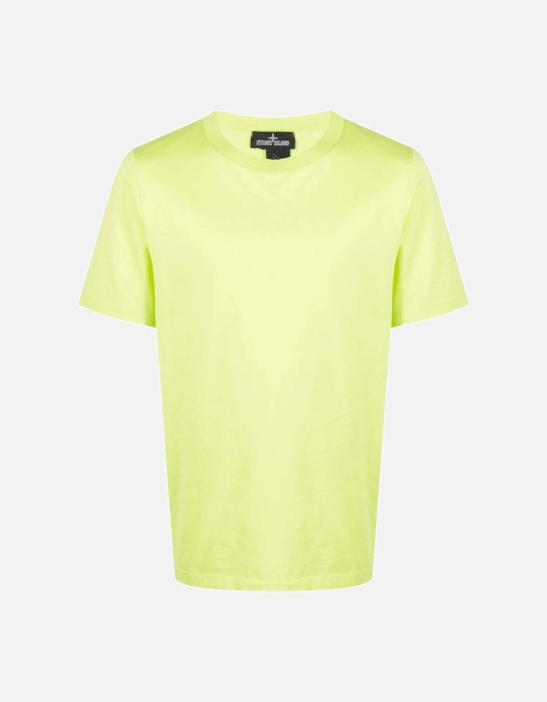 Tab Branding Cotton T Shirt Green
