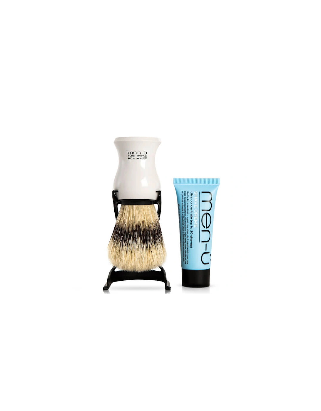 men-ü Barbiere Shave Brush and Stand - White - men-u - men-ü Barbiere Shave Brush and Stand - White - Doops - men-ü Barbiere Shave Brush and Stand - White - Paul - Barbiere Shaving Brush and Stand - White - Anonymous, 2 of 1