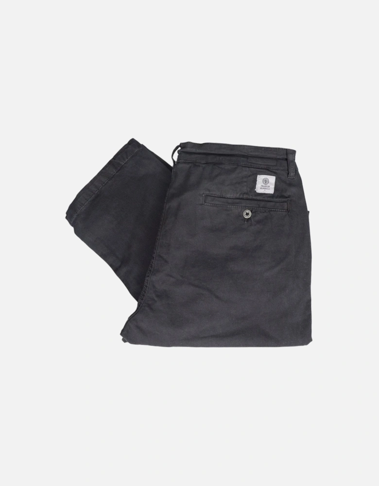 Gabardine Slim Fit Black Chino