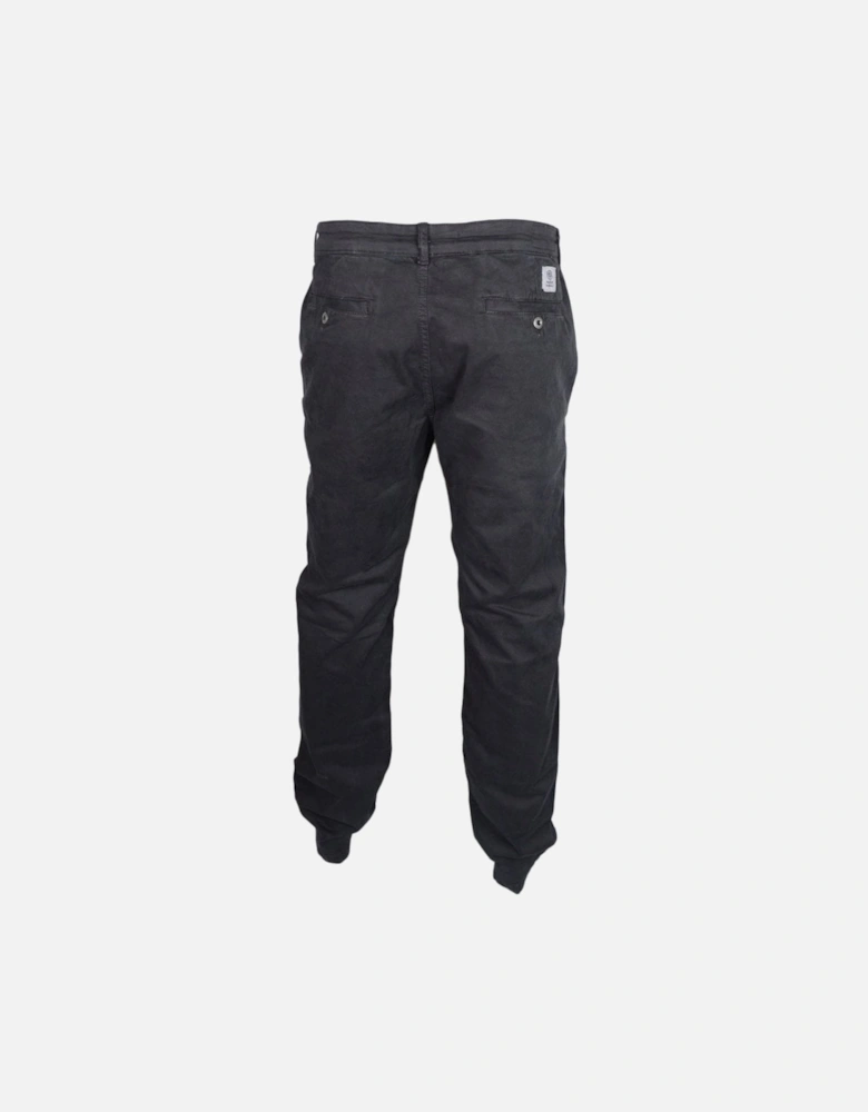 Gabardine Slim Fit Black Chino