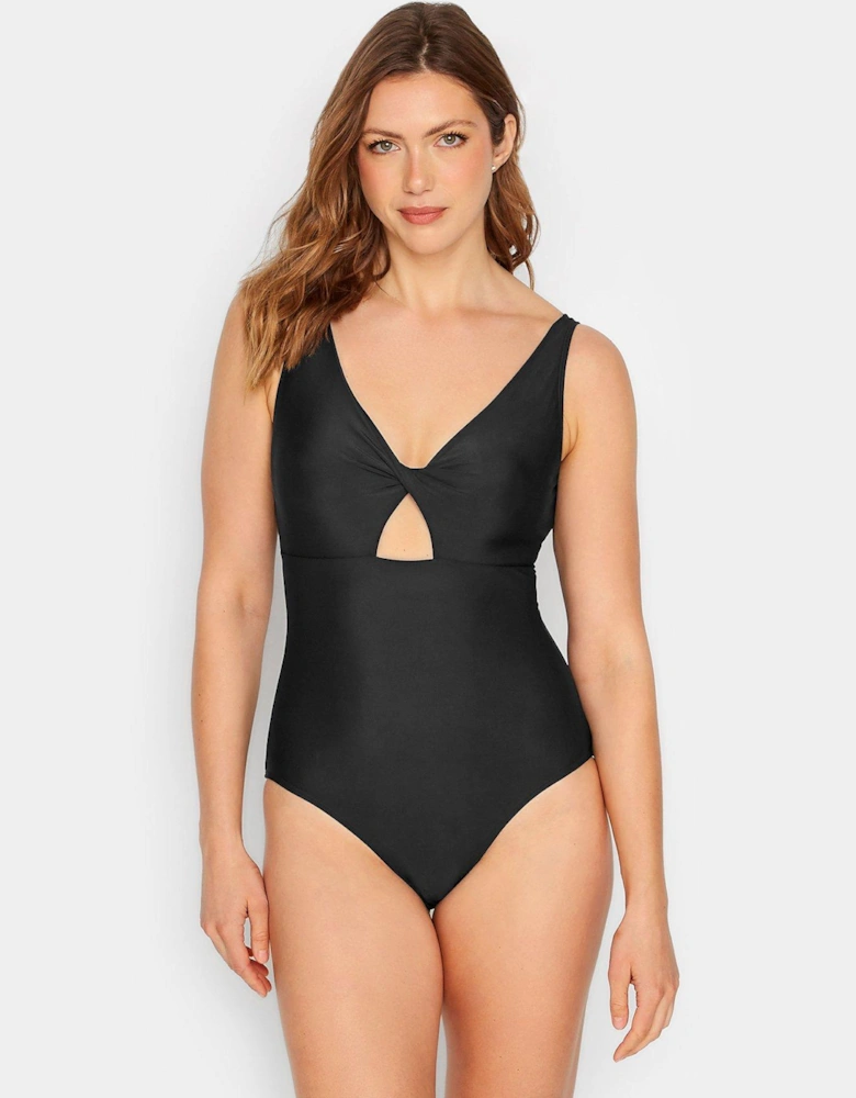 Black Twist Cut Out Swimsuit