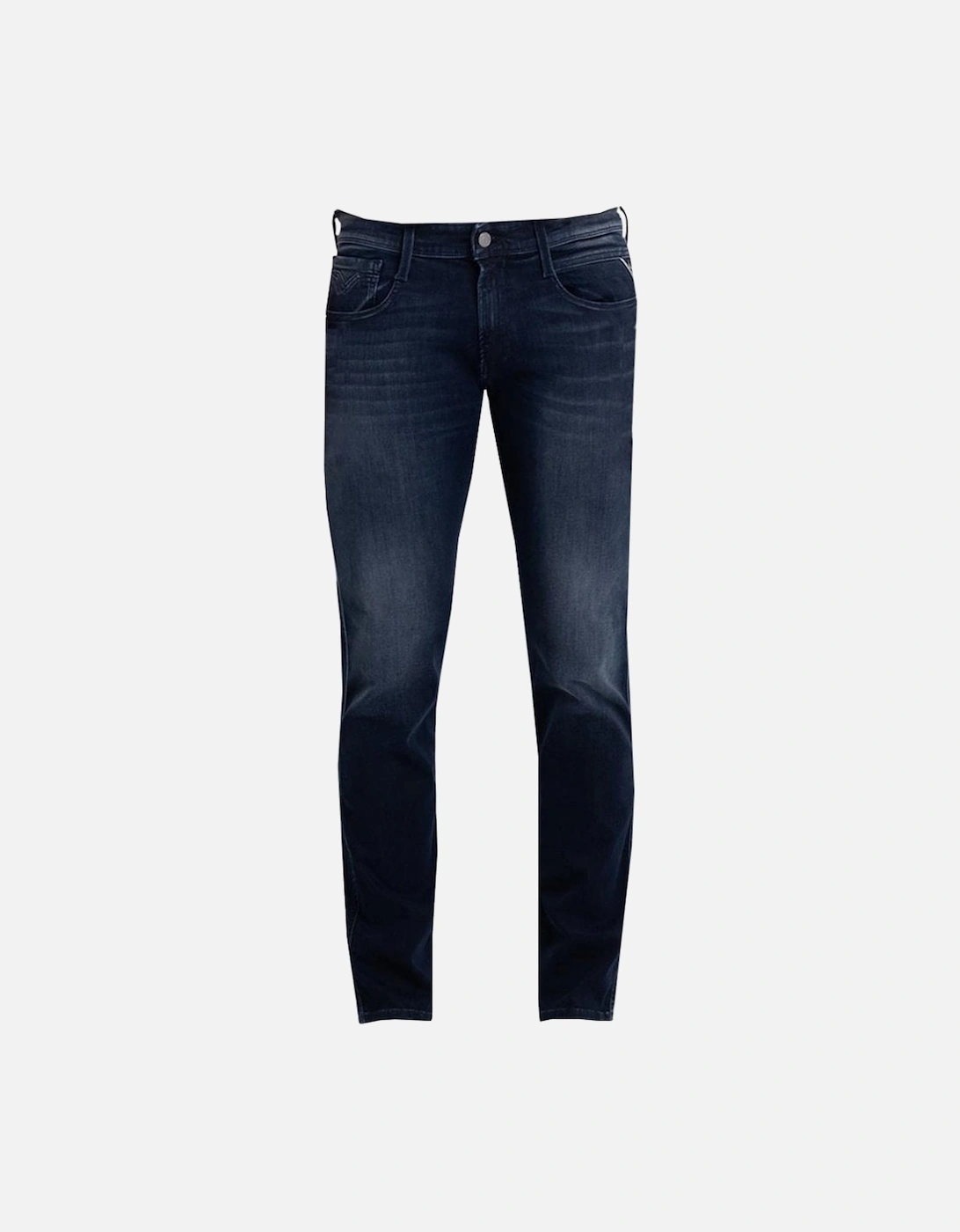 Men's Anbass Dark Blue Slim Fit Denim Jeans, 4 of 3