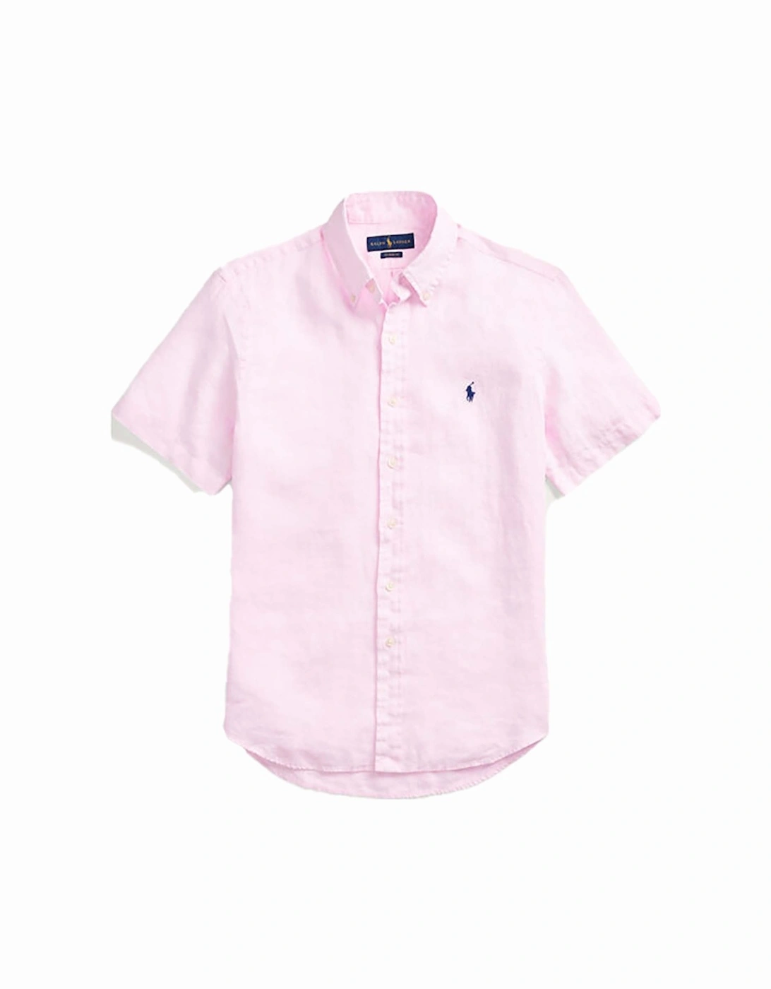 Slim Fit Linen Shirt Pink, 3 of 2