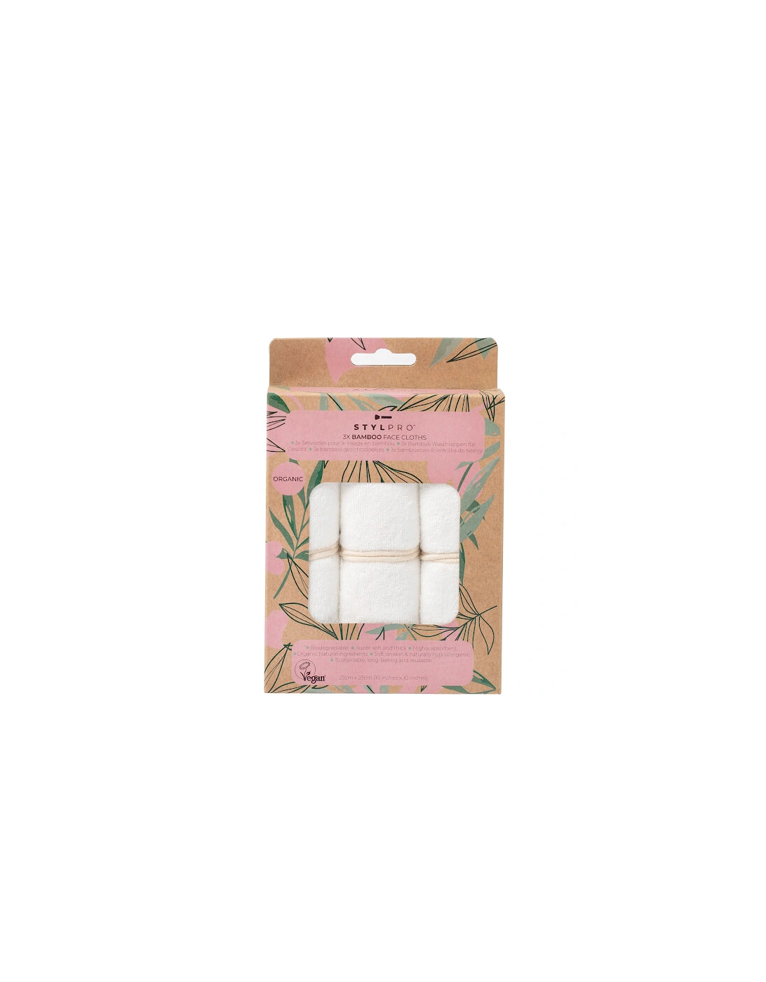 Bamboo Face Cloths Pack of 3, 2 of 1