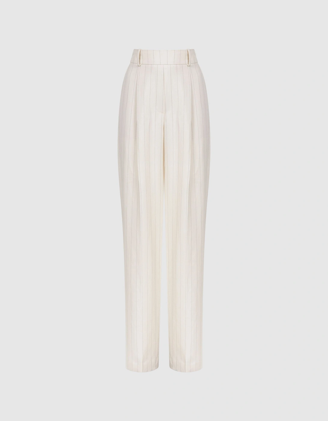 Wide Leg High Rise Pinstripe Trousers, 2 of 1