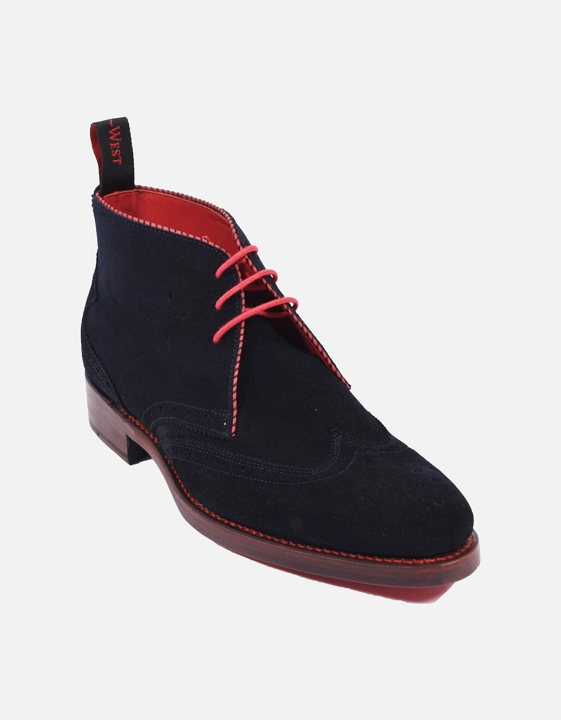 Page Worship Chukka Boot Navy Suede