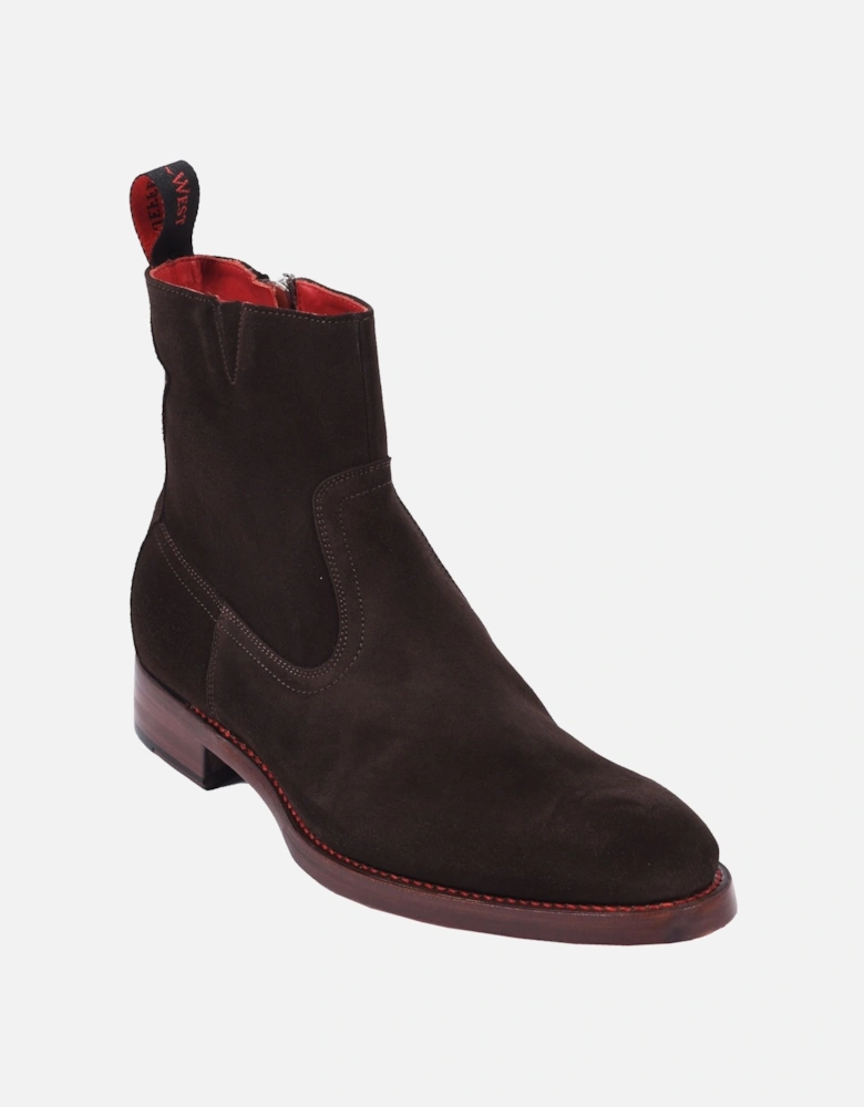 Page B Rock And Roll Boot Brown Suede