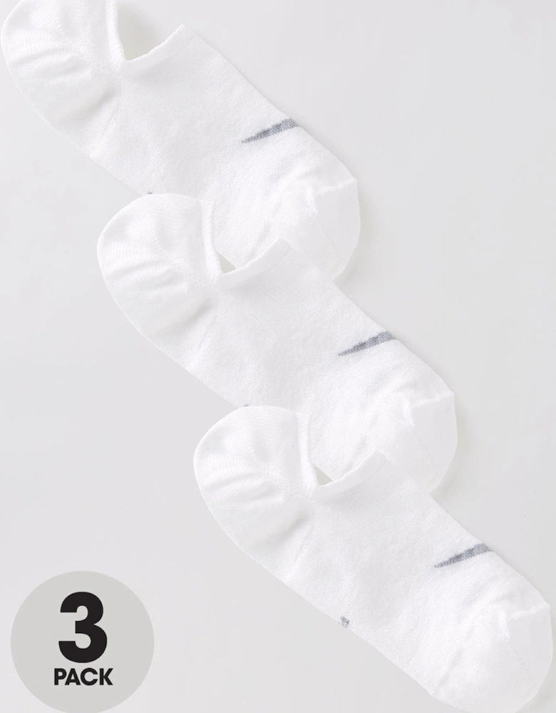 3 Pack of Everyday Plus Lightweight Training Socks - White