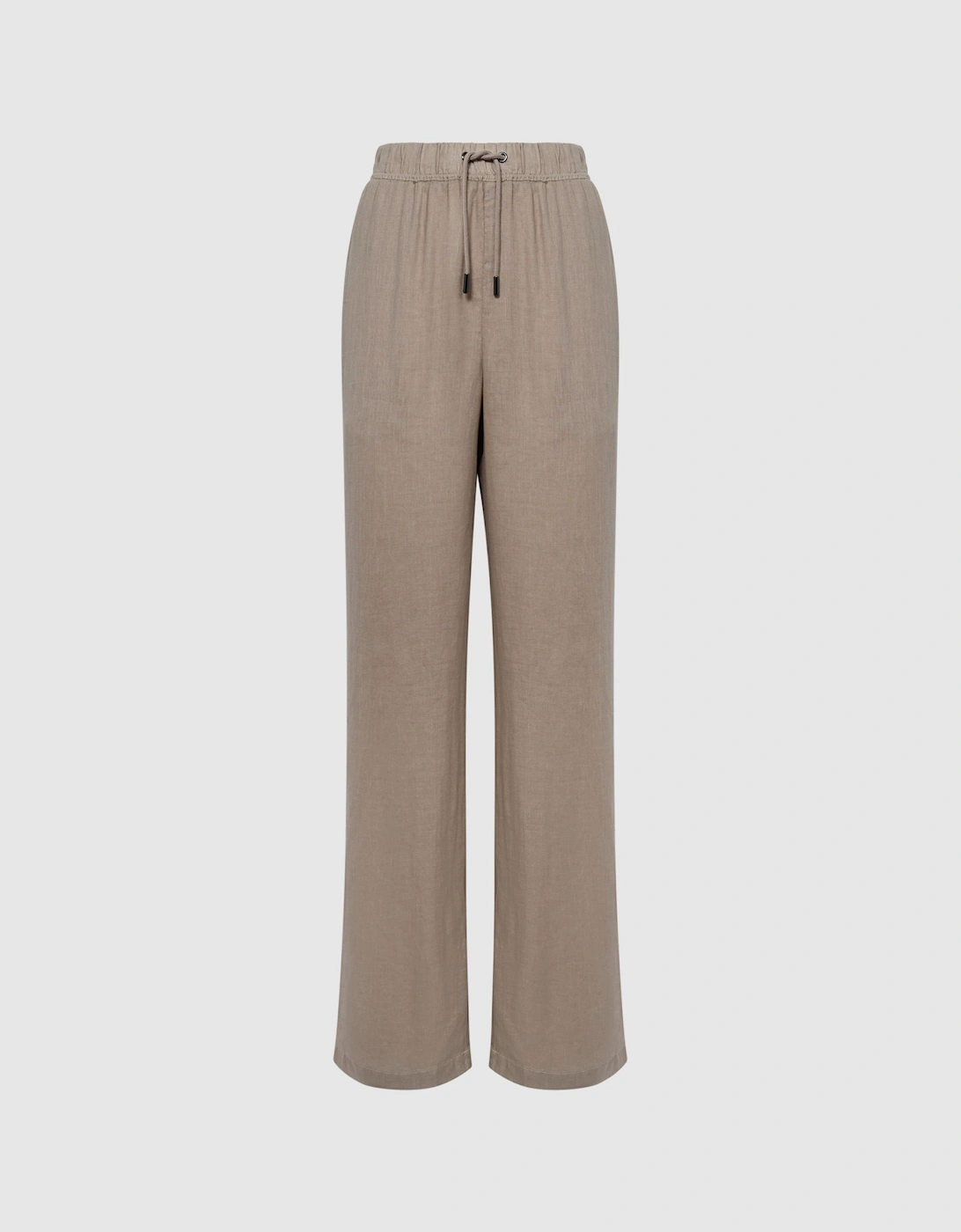 Linen Wide Leg Drawstring Trousers, 2 of 1