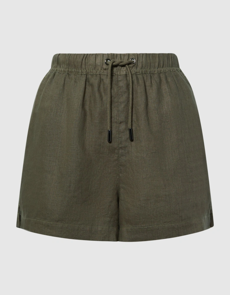 Linen Drawstring Shorts